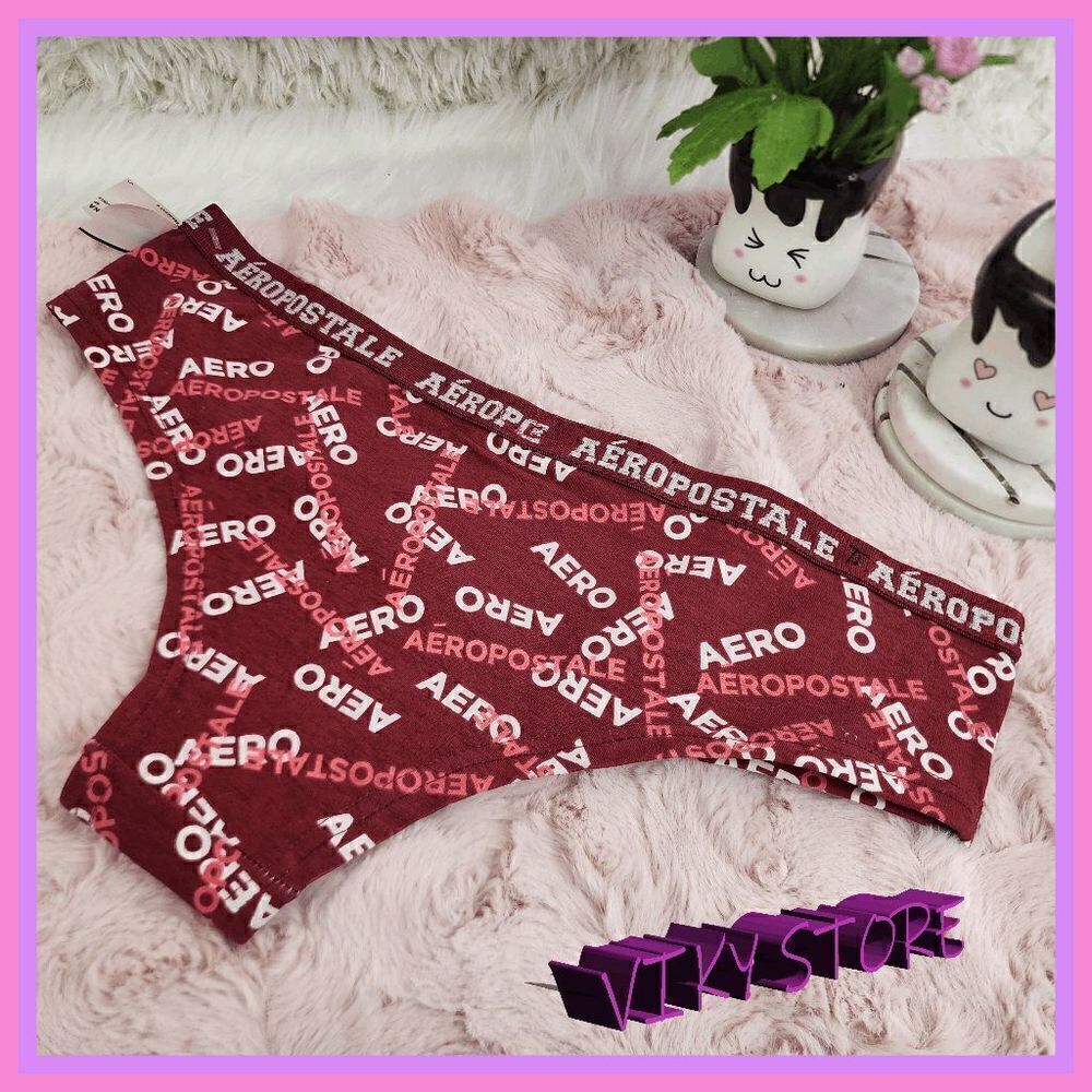 NWT Cozy Chic: {Aeropostale} Burgundy Logo Hipster Panty NWT